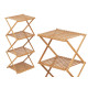 SCAFFALE BAMBU 4 RIPIANI PIEGHEVOLE
