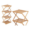 BAMBOO SHELF 4 FOLDING SHELVES