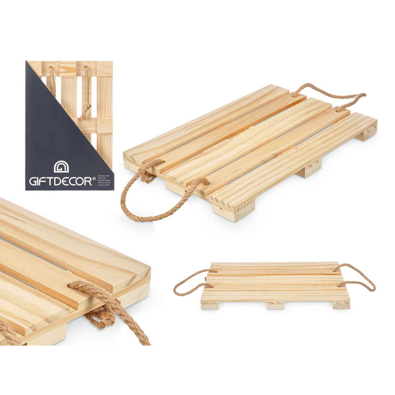 PALLET TRAY ROPE HANDLES