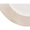 BOUGEOIR CERCLES BLANC VIEILLI 33CM