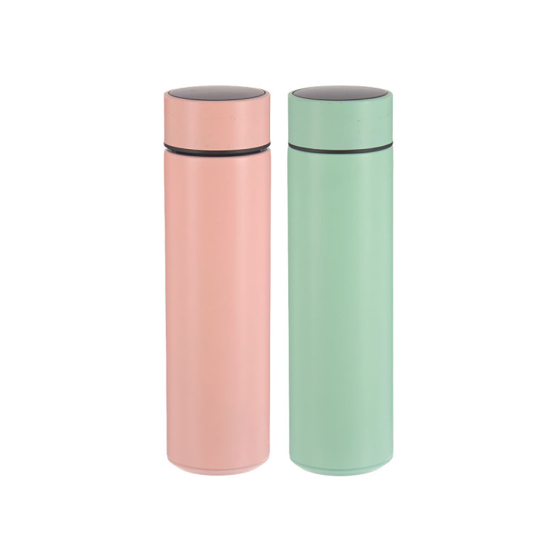 DIGITAL THERMOS THERMOMETER 450ML ASSORTMENT 2 COL