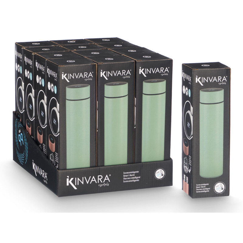 TERMO C TERMÓMETRO DIGITAL 450ML SORT 2 CORES