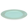 CANDLE HOLDER CIRCLES GREEN DISTRESSED 33CM