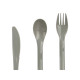 SET 4 PZS CUBIERTOS PICNIC COL GRIS