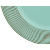 CANDLE HOLDER CIRCLES GREEN DISTRESSED 33CM