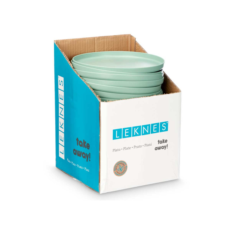 PLATO LLANO 25CM DIAM VERDE