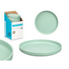 PLATO LLANO 19,5CM DIAM VERDE