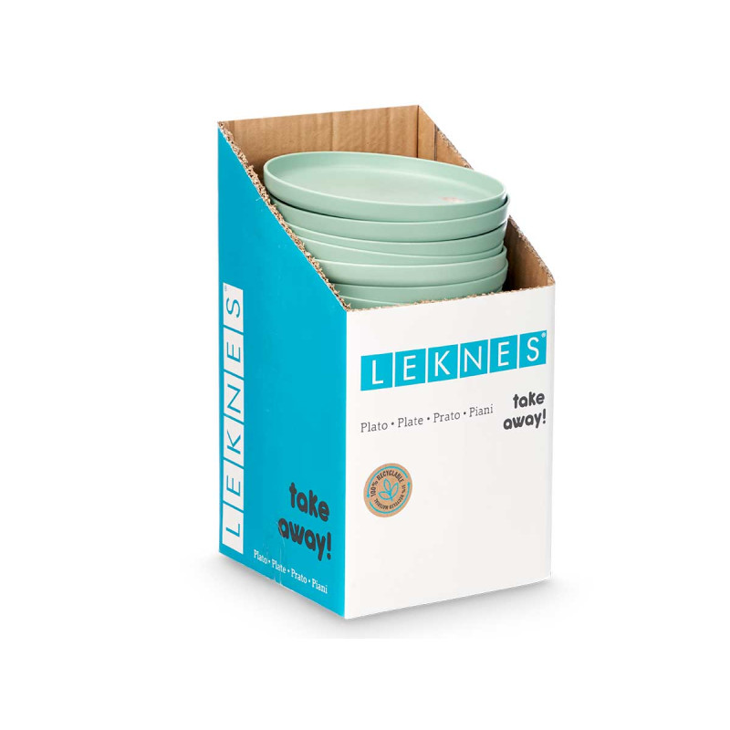 PLATO LLANO 19,5CM DIAM VERDE
