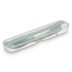 SET 4 PZS CUBIERTOS PICNIC COL VERDE