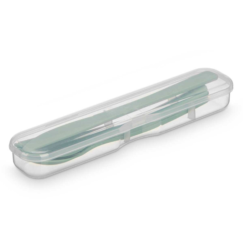 SET 4 PZS CUBIERTOS PICNIC COL VERDE