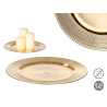 SUPORTE PARA VELAS CÍRCULOS DOURADO 33CM