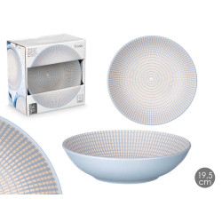 ASSIETTE CREUSE 20,5 CM GRAVÉE BLEU