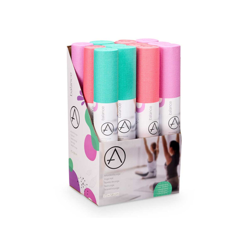 TAPIS  YOGA SET 3 COULEURS VIVES