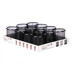 ROUND PENCIL GRID BLACK