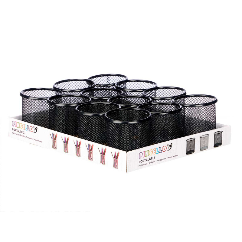 ROUND PENCIL GRID BLACK