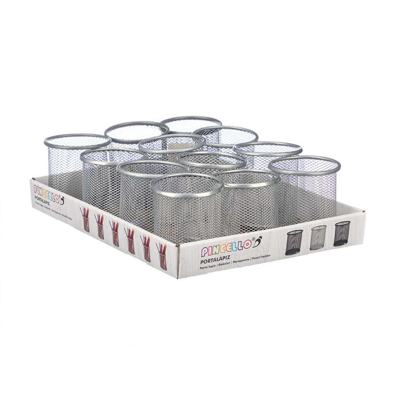 ROUND PENCIL GRID SILVER