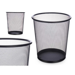 WASTE BIN GRID 24CM BLACK