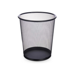 WASTE BIN GRID 24CM BLACK