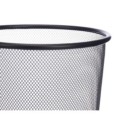 PAPELERA REJILLA 24CM NEGRA