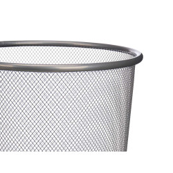 BALDE LIXO 23CM PRATEADO