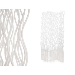 FOLDING SCREEN 3 PANELS WHITE
