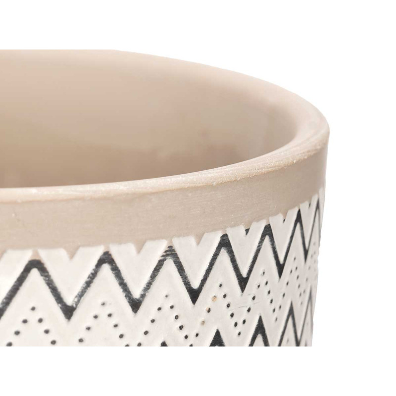 VASO CERAMICA COR CIMENTO SORT 3