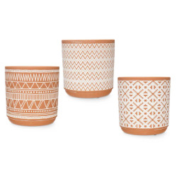 VASO CERAMICA COR TERRACOTA SORT 3
