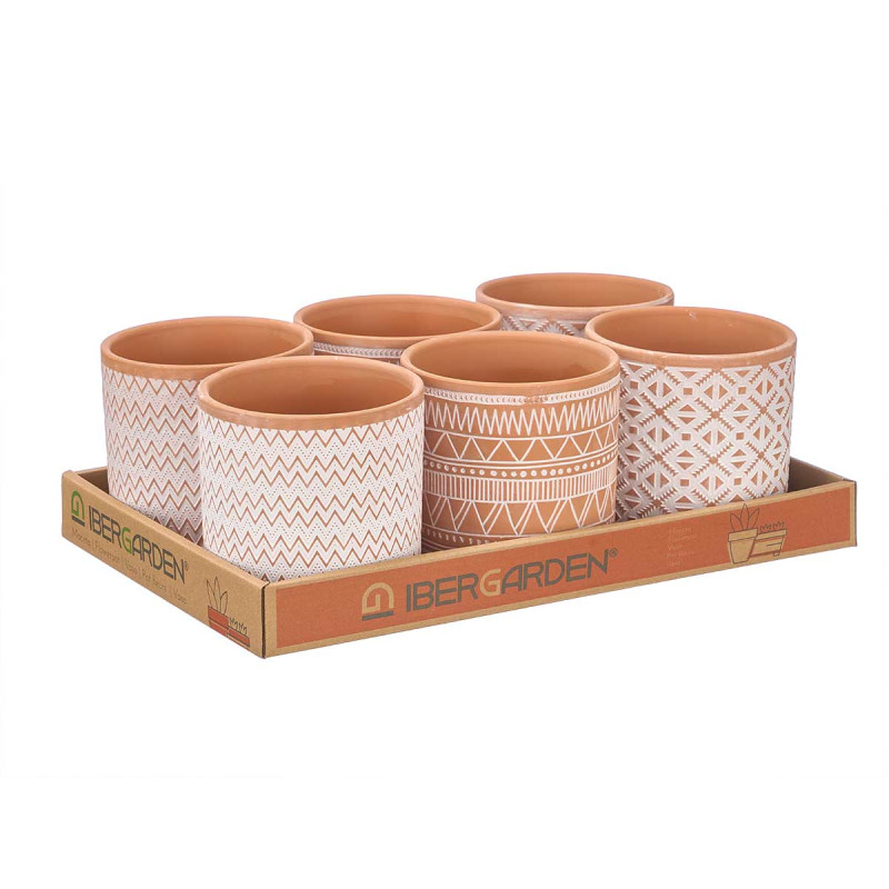 TERRACOTTA POT ASSORTED 3 CERAMICS