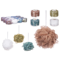 POMPON BAÑO PVC BOX 4 COL SURT OSCUROS