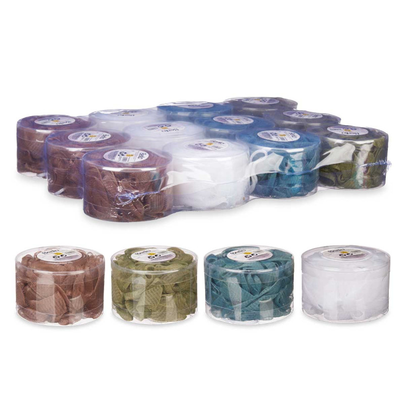 POMPON BAÑO PVC BOX 4 COL SURT OSCUROS