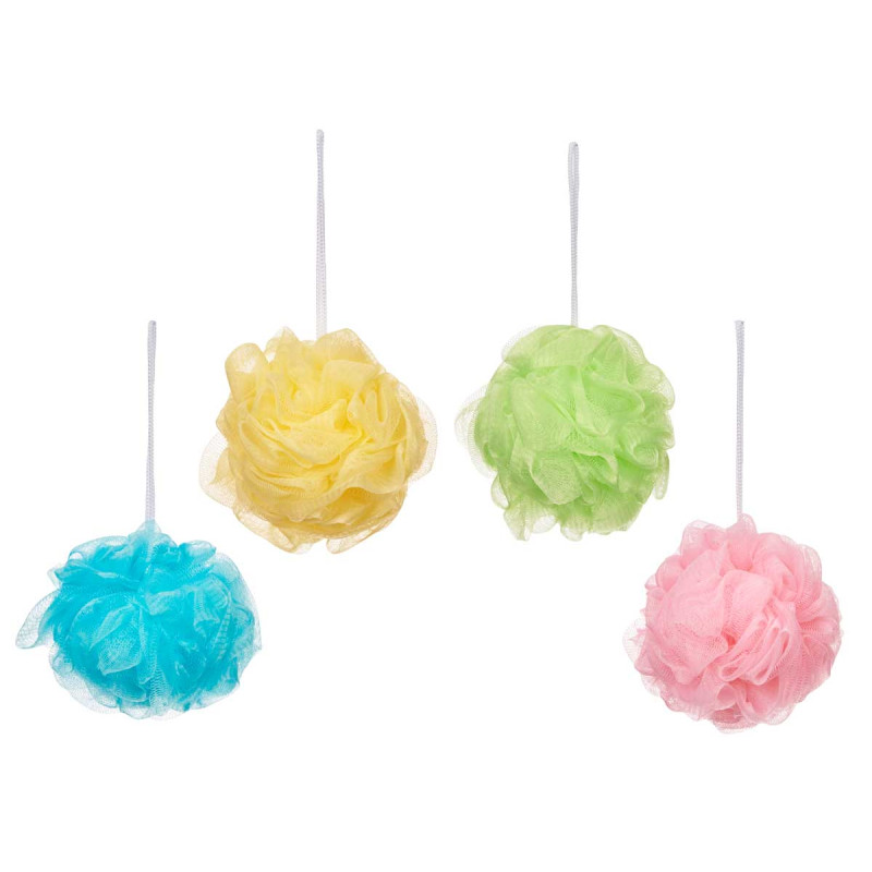 POMPON BAÑO PVC BOX 4 COL SURT
