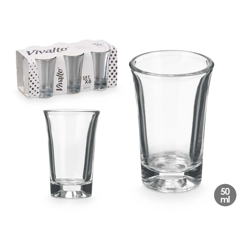 SET 6 VERRES À LIQUEUR 50 ML