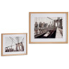 TABLEAU PONTS SET 2 FORMAT PAYSAGE CADRE HETRE 43X