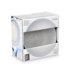 SOUP PLATE ENGRAVED LIGHT BLUE 20,5 CM