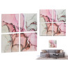 TELA 4 PEZZI MARMO ROSA 35X35CM