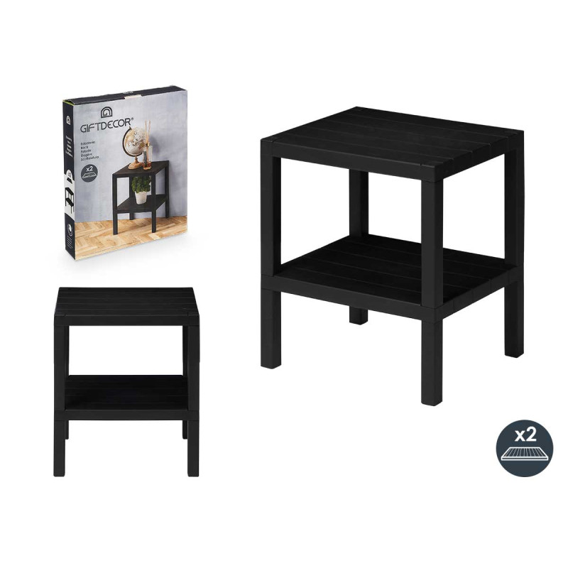 ESTANTERIA PLASTICO 2 BALDAS