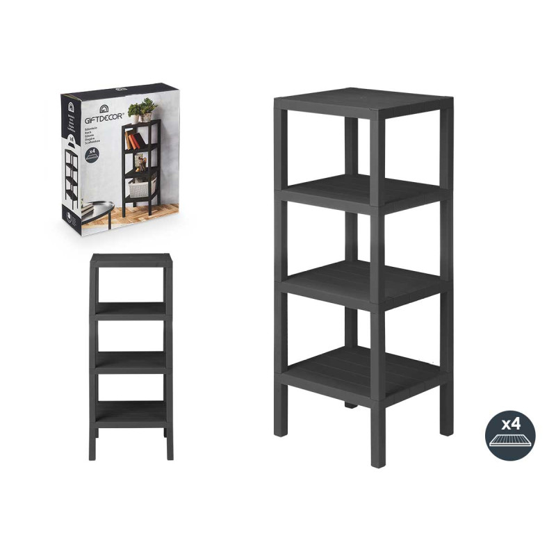 ESTANTERIA PLASTICO 4 BALDAS