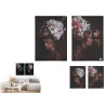 SET 2 TOILES FEMMES MEDITANT 50X70