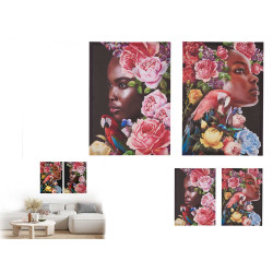 SET 2 DONNE TELA TROPICALE 50X70