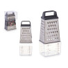 STEEL GRATER WITH MEASURING CONTAINER BLACK