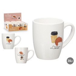 TAZZA PORCELLANA CAFFEINE ASS 2 350ML