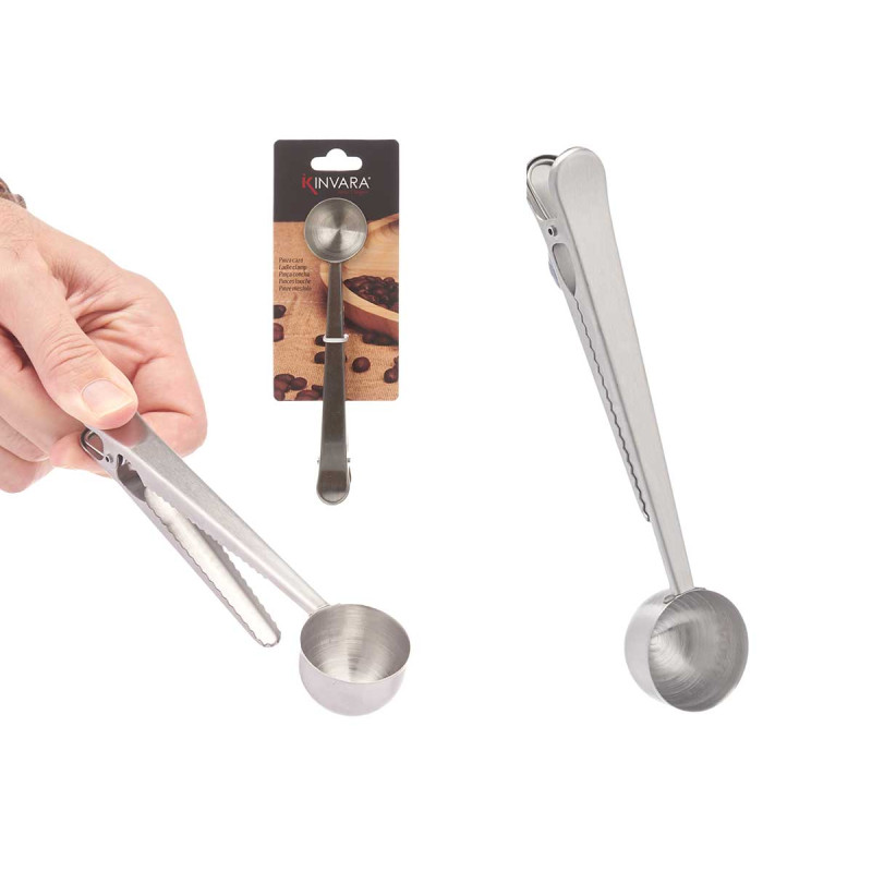 PINÇA DE AÇO COM COLHER