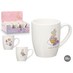 TAZZA PORCELLANA MAKE IT SWEET ASS 2 350ML