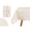TOALHA DE MESA DE POLIÉSTER 140X140CM PÉROLA