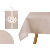 NAPPE EN POLYESTER 140X140CM GRIS CLAIR