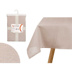 POLYESTER TABLECLOTH 140X180CM LIGHT GREY