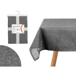 POLYESTER TABLECLOTH 140X140CM DARK GREY