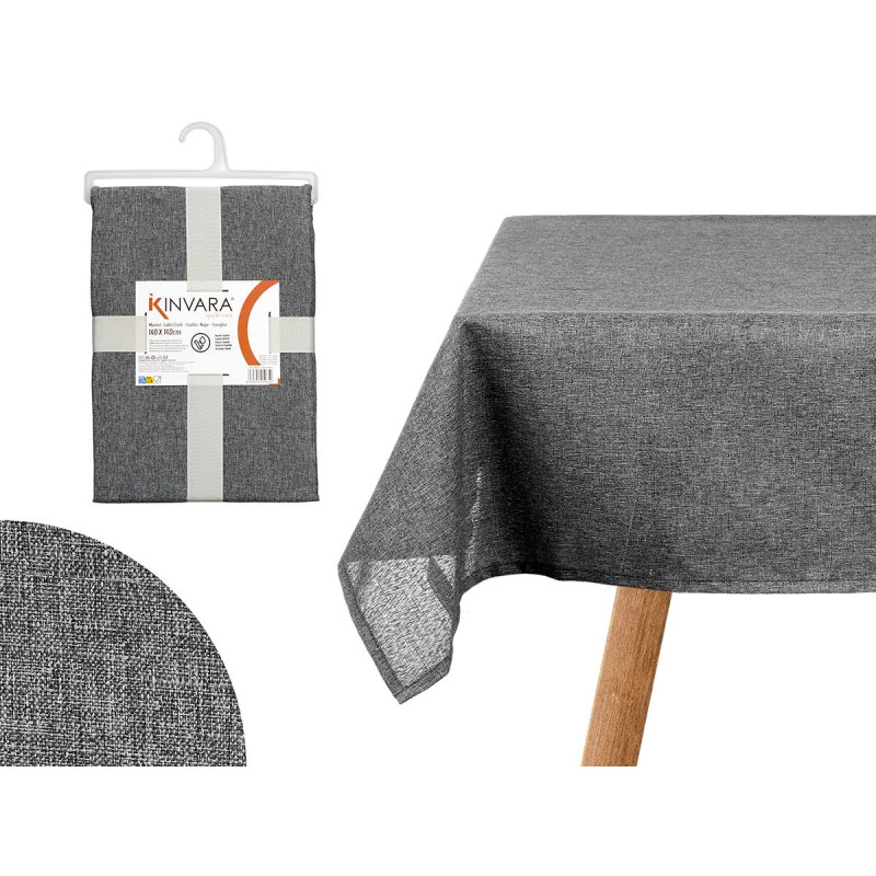 NAPPE EN POLYESTER 140X140CM GRIS FONCE