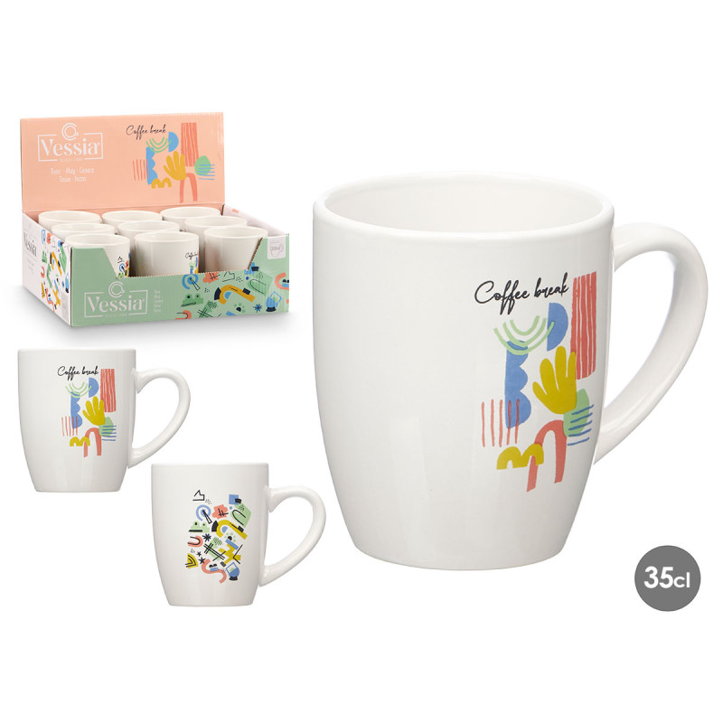 TAZZA PORCELLANA COFEE BREAK ASS 2 350ML