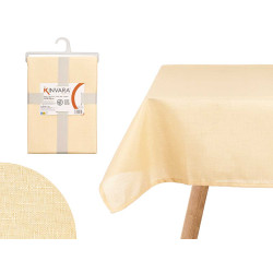 TOALHA DE MESA POLIÉSTER 140X180CM BEGE